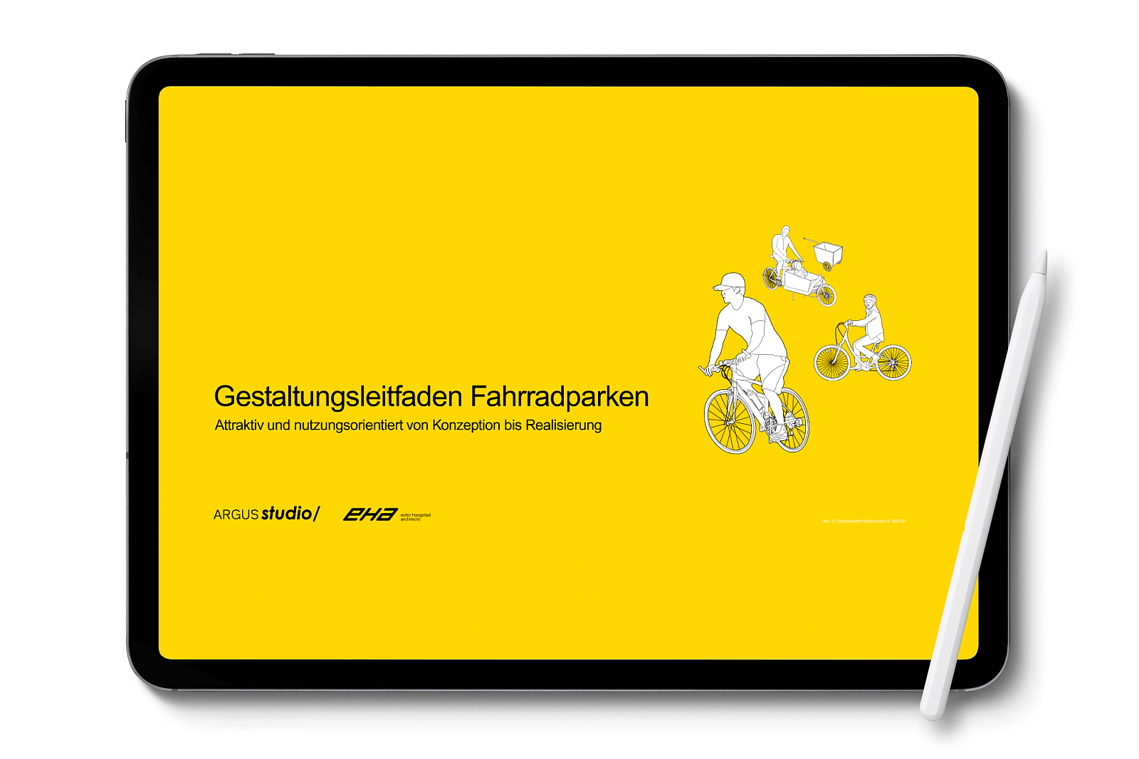 Mockup Gestaltungsleitfaden Fahrradparken deutsch