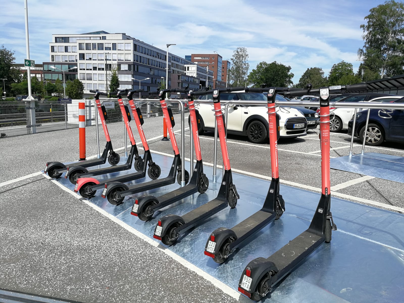 E-Scooter Abstellfläche